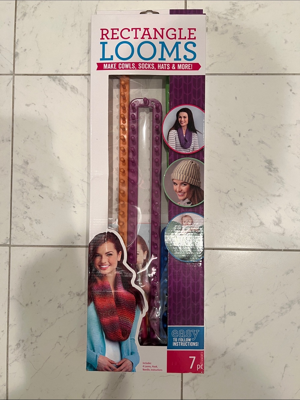 Rectangle Looms Set - Purple & Orange Looms